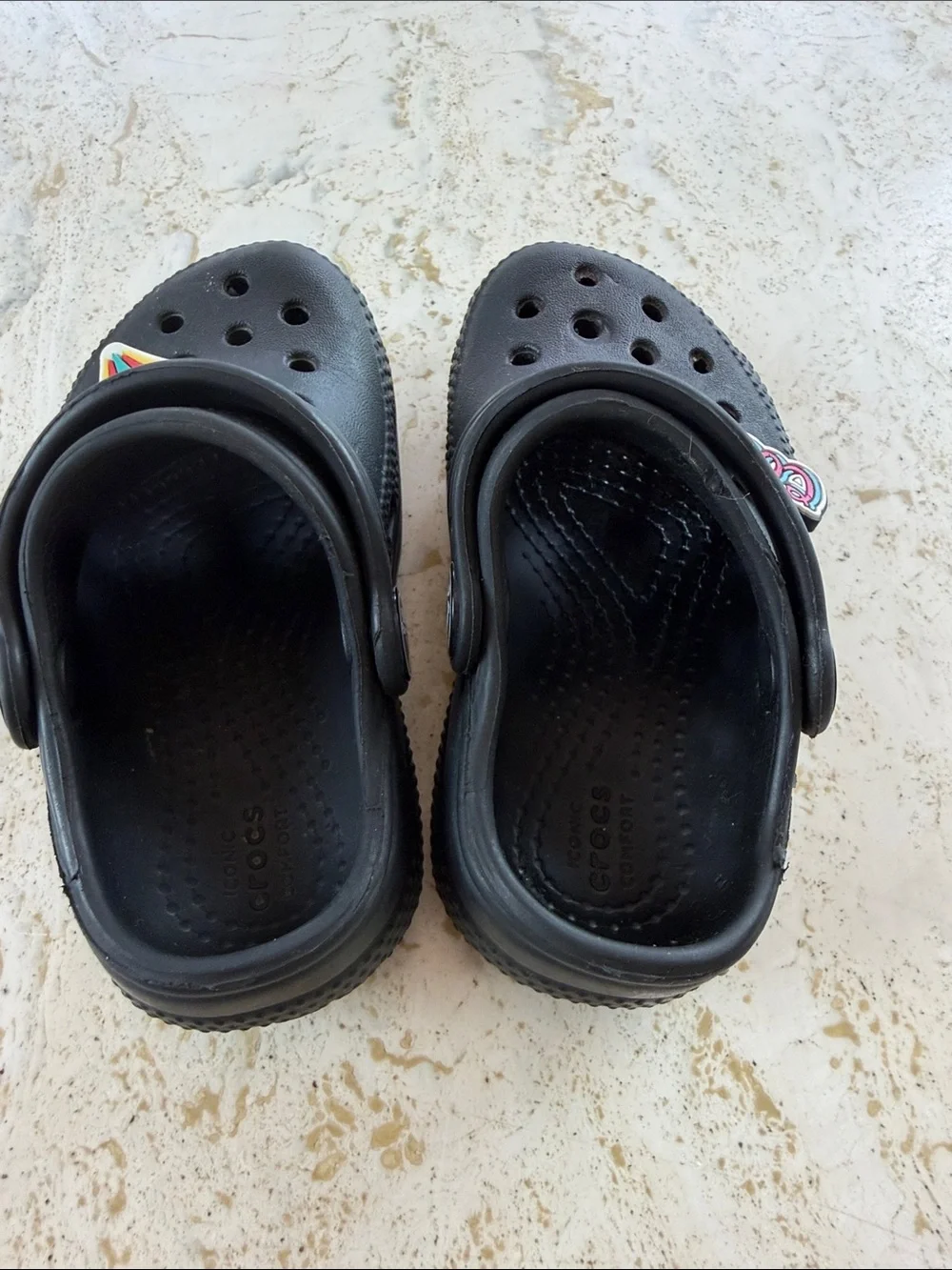 Crocs Classic Black Clogs Toddler Baby Unisex Slip On Shoes Size 6